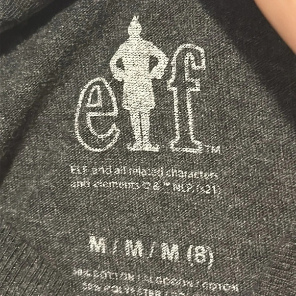 kids dark grey ELF me on Christmas Day graphic tshirt size medium - Picture 3 of 3